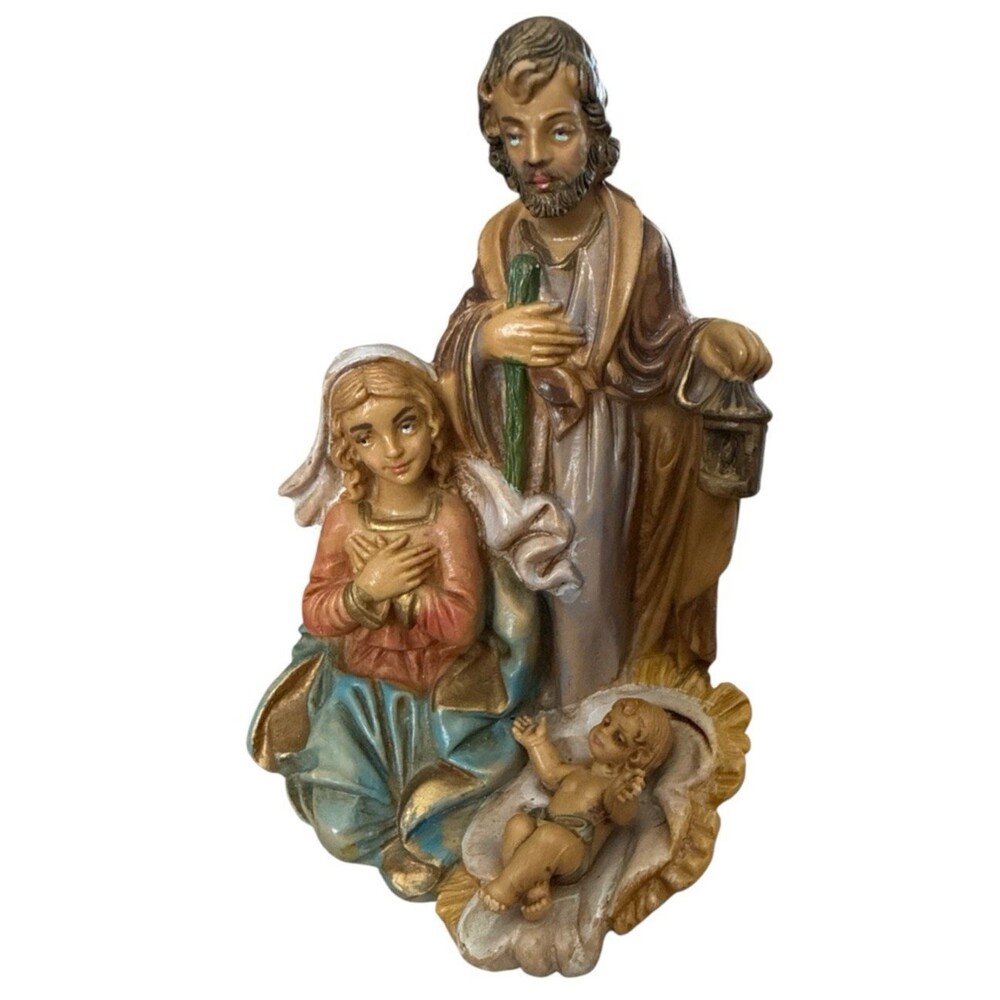 Vintage Fontanini Holy Family Nativity Figurine #28 Italy Mary Joseph Jesus 5"